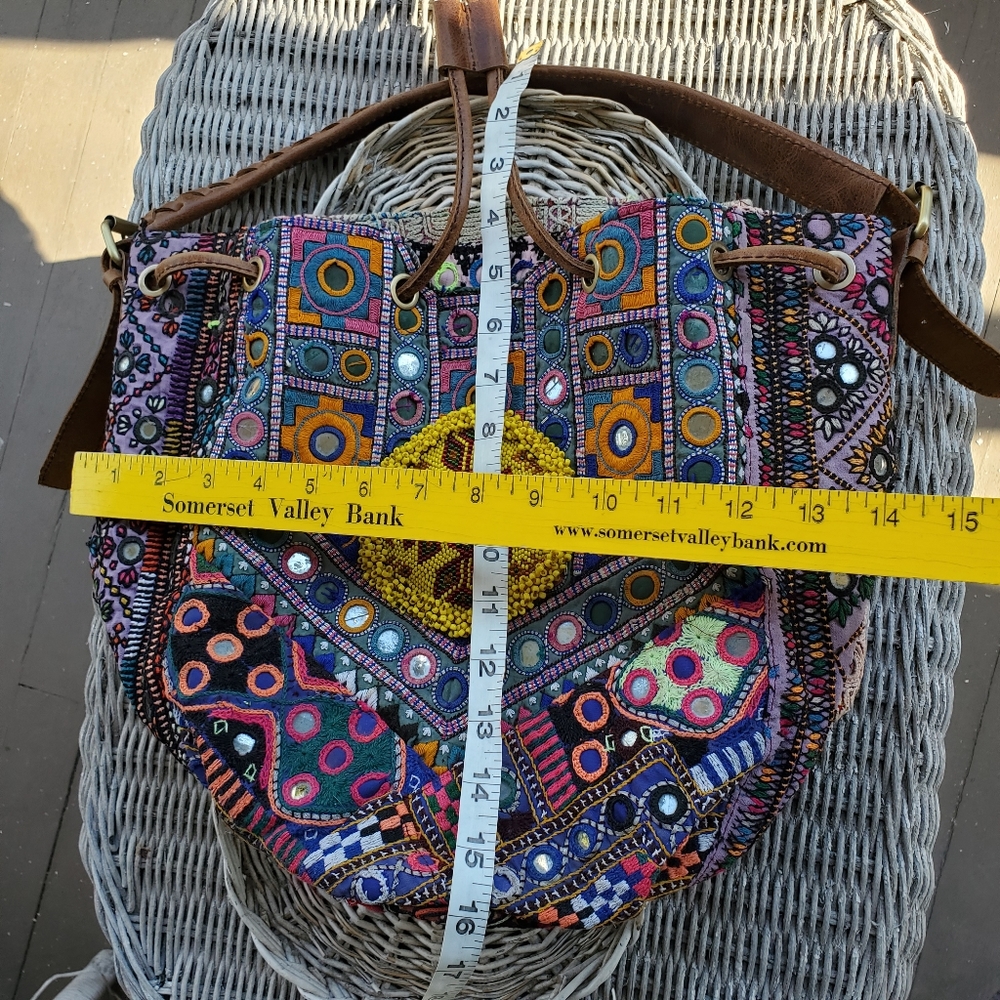 🌈SOLD💰🌠 BOHO artisan hippie gypsy Banjara bag - Picture 8 of 8